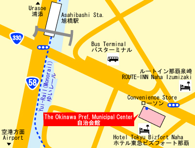 Access Map to Jichikaikan